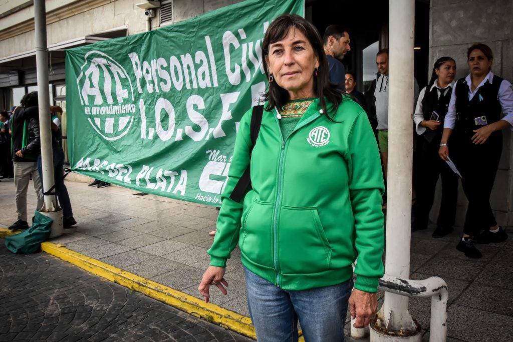 Claudia Rey, secretaria general de ATE.