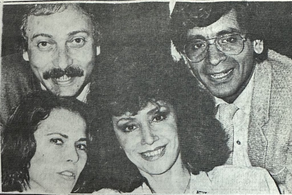 El elenco original, en una imagen publicada a fines de 1985, antes del estreno, en LA CAPITAL.