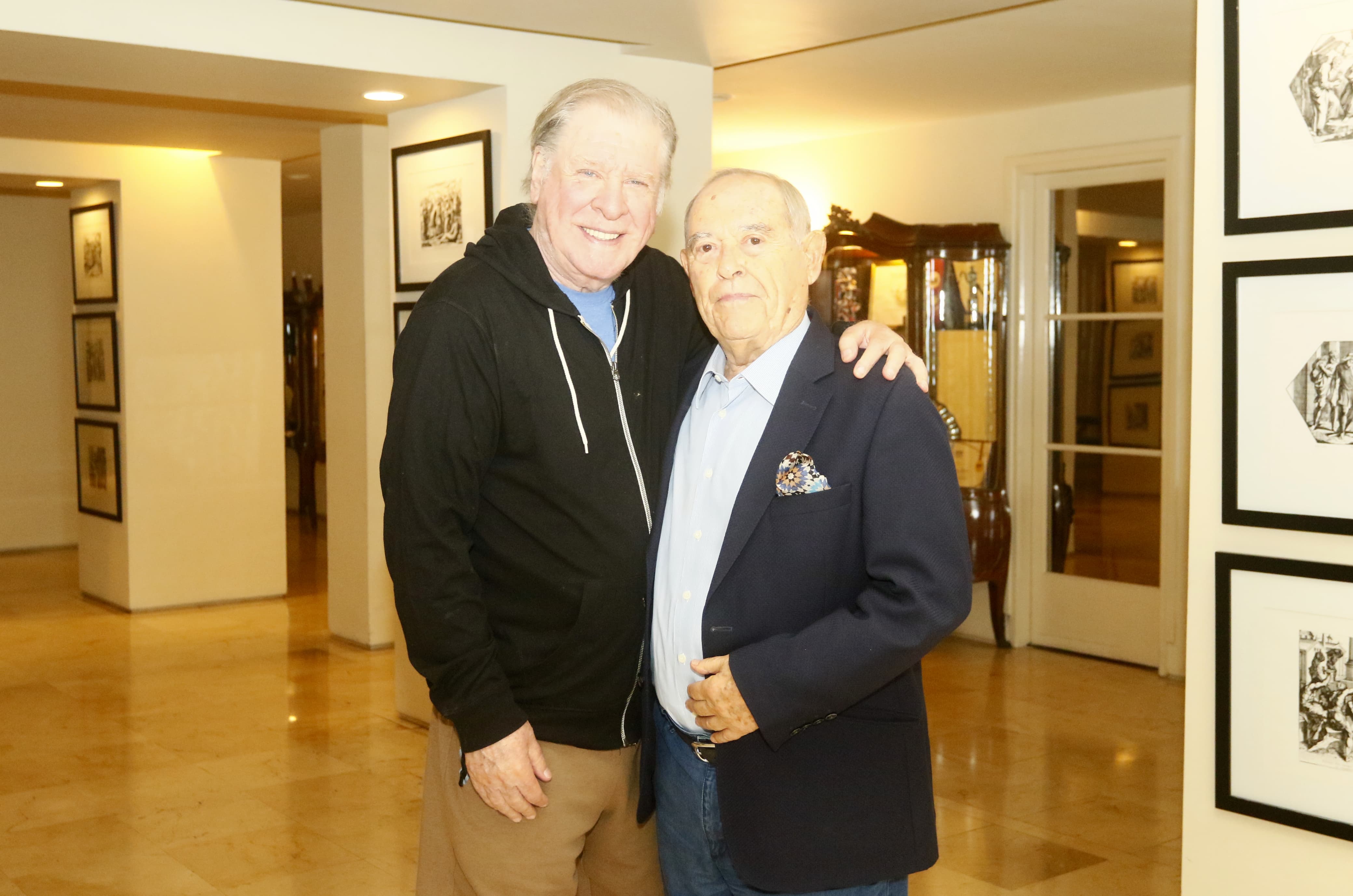 Arturo Puig y el empresario Florencio Aldrey, ayer en el Hermitge Hotel.