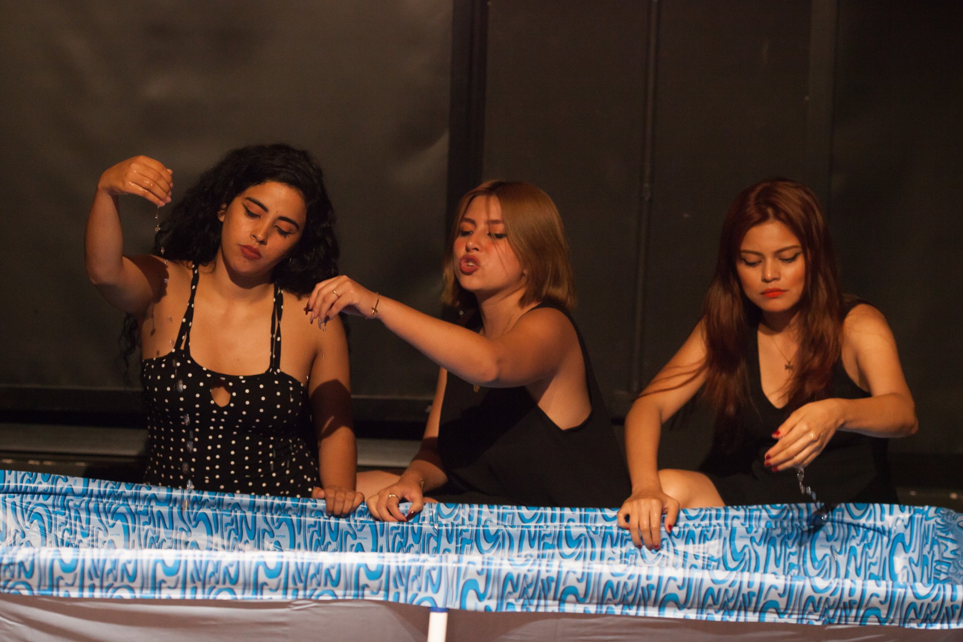 Las actrices de "Trilogía de los cuerpos".