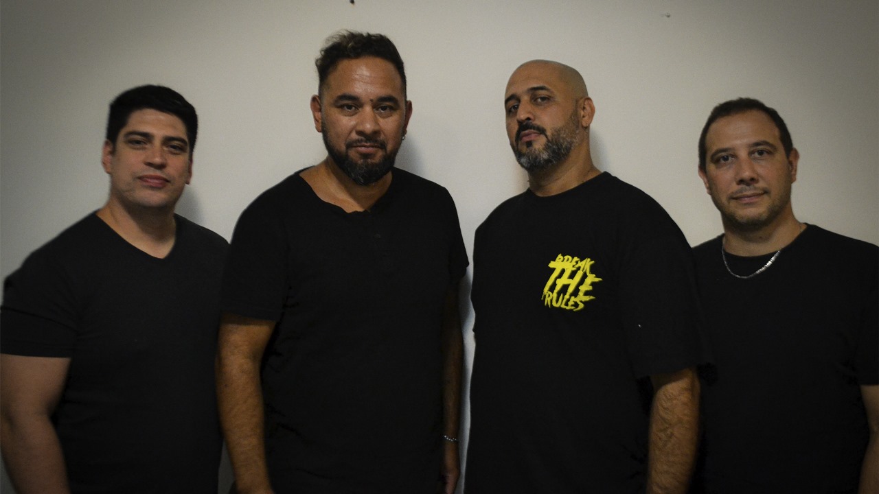 Los integrantes de Púrpura.
