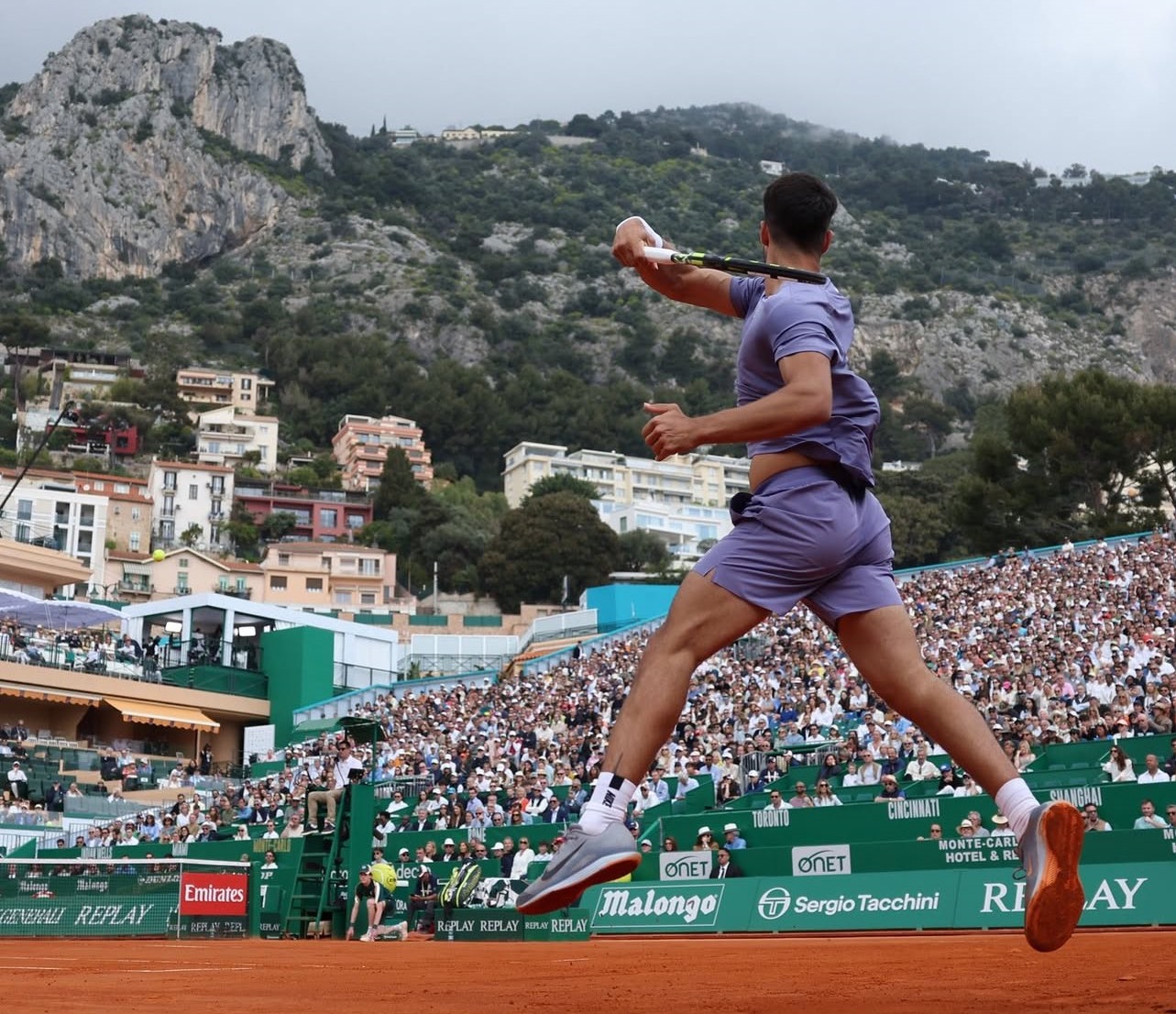 Alcaraz y una imagen hermosa de Montecarlo.