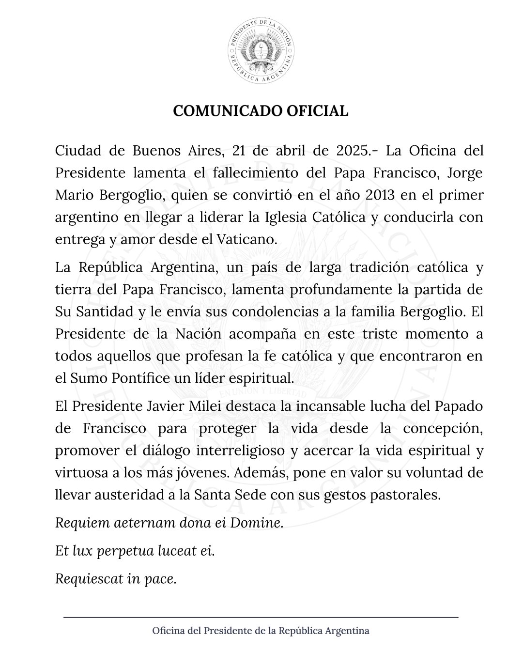 papa_comunicado_gobierno_argentino