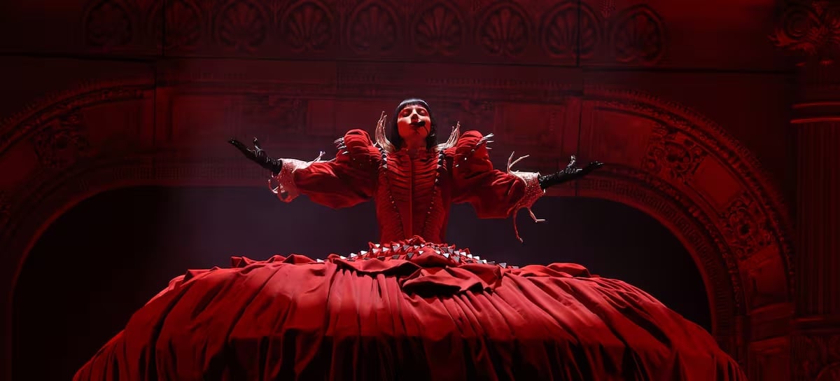 Lady Gaga, al momento de abrir el show.