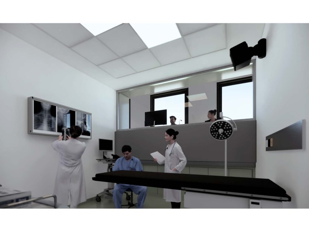 Así quedarán parte de las instalaciones de la próxima Facultad de Medicina de la UNMDP que se inauguran este 6 de junio.