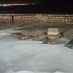 El fuerte oleaje produjo destrozos en el Paseo Dávila