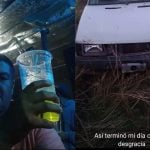 &#8220;Así terminó mi día&#8230;&#8221;: publicó fotos bebiendo y de su auto tras atropellar y matar a un ciclista en Ruta 2