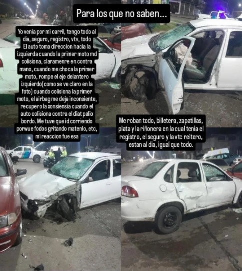 Descargo que Gianluca compartió por redes sociales.