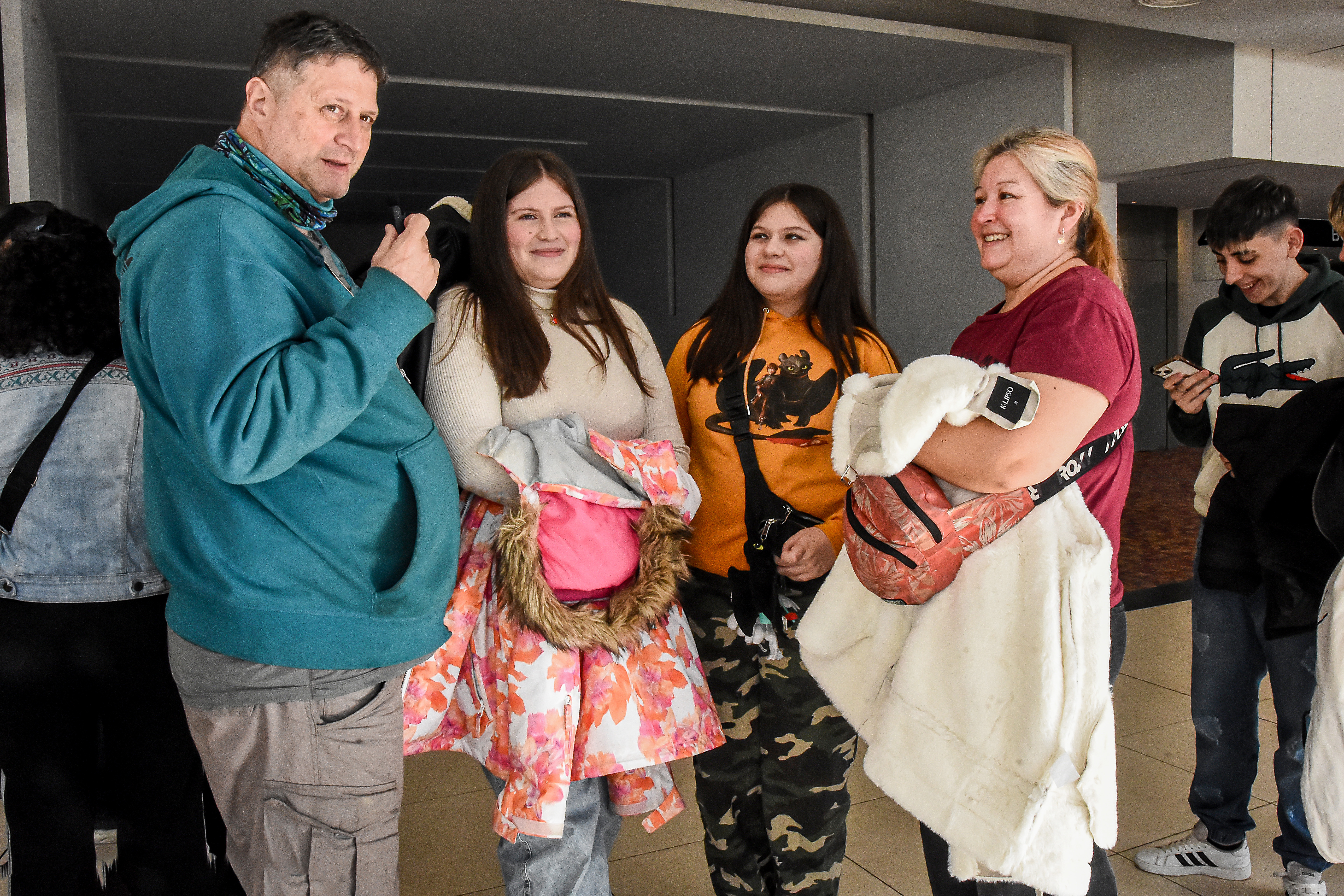 Los Rizzo, desde Buenos Aires a Mar del Plata por la película.