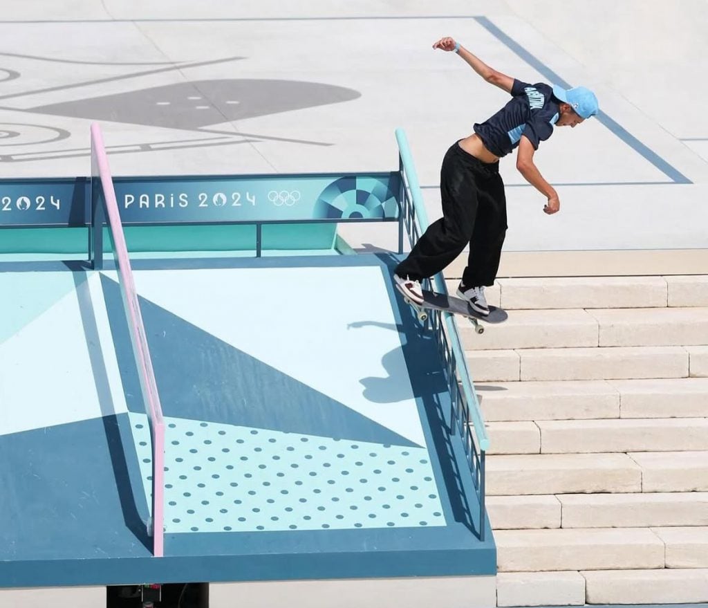 Mauro Iglesias, representante argentino en París 2024. Un reflejo del crecimiento del skate, una de las nueve disciplinas.