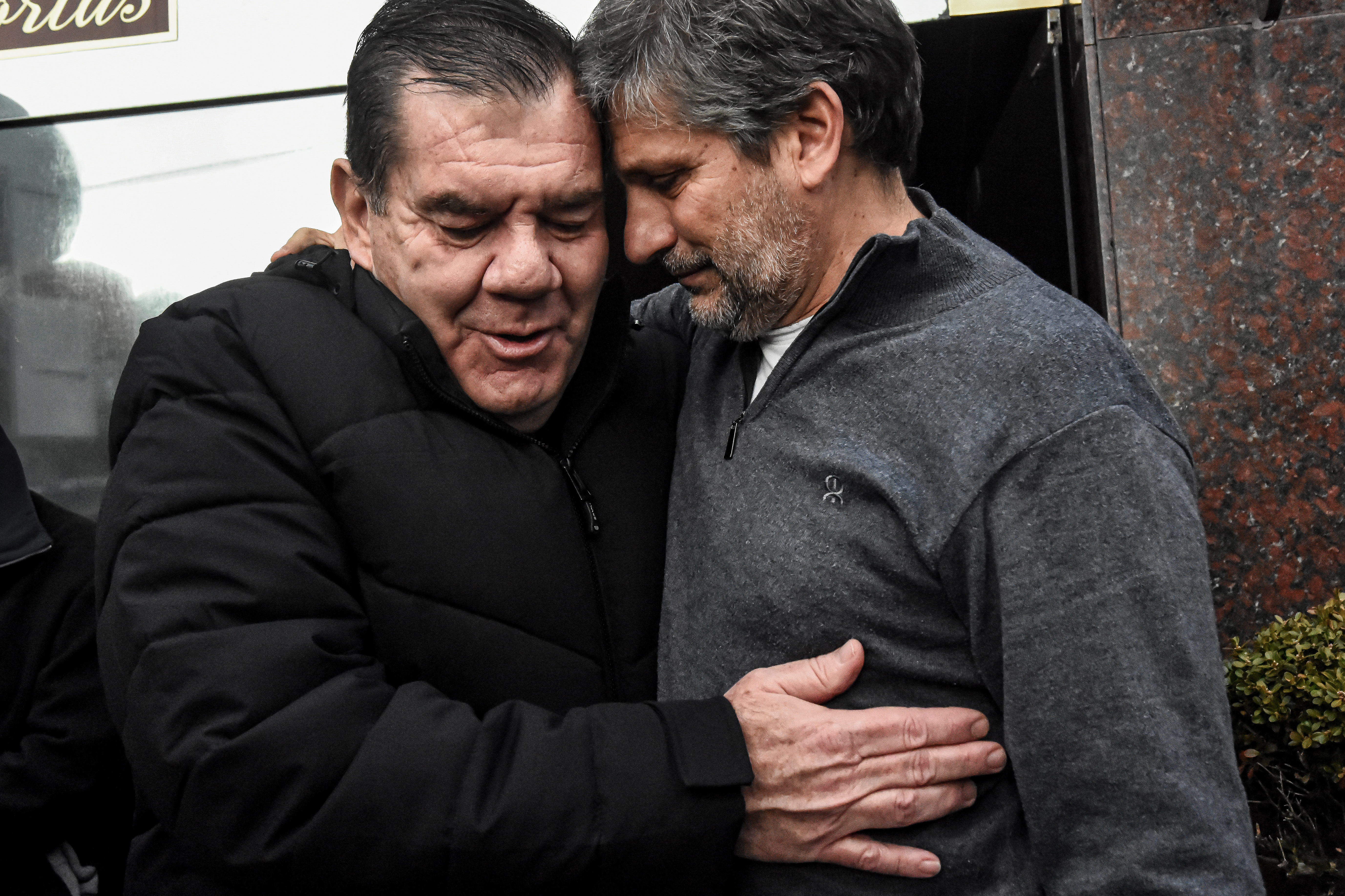 Guillermo Montenegro junto a Ariel Ciano.