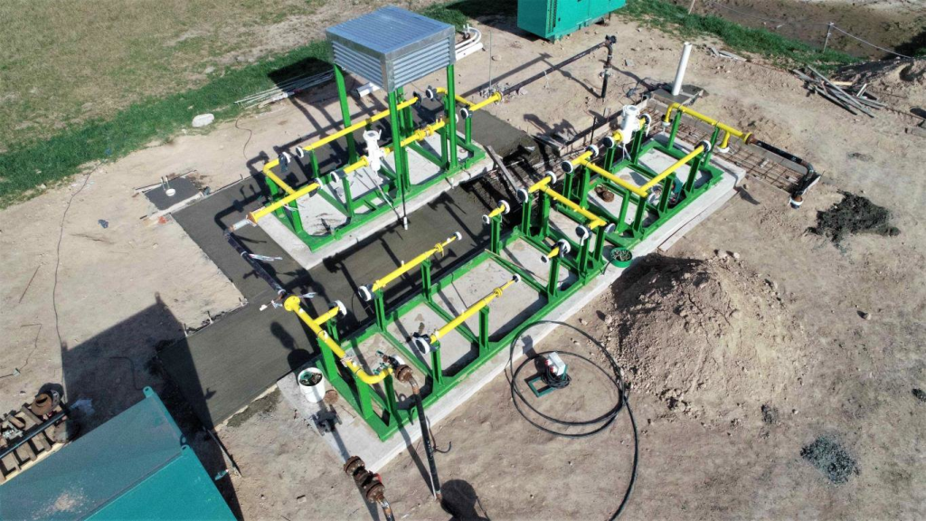 La obra de la planta compresora de Las Armas, ampliación del Gasoducto de la Costa, se encuentra paralizada.
