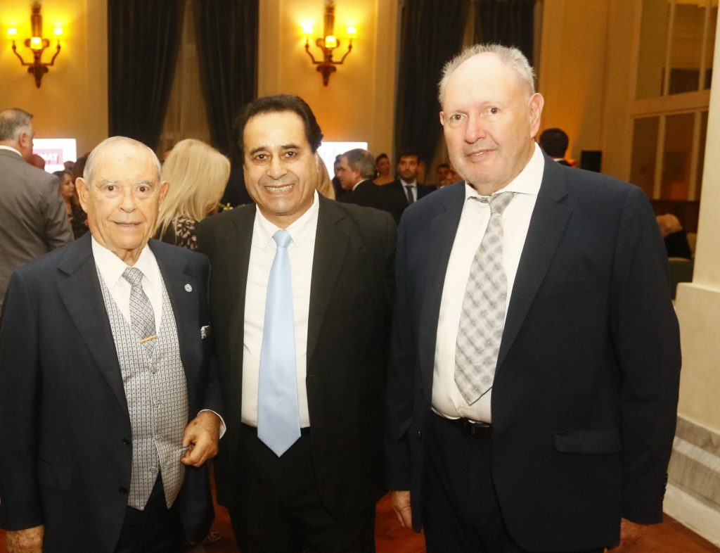 Florencio Aldrey, junto a César Trujillo y Luis Silva.