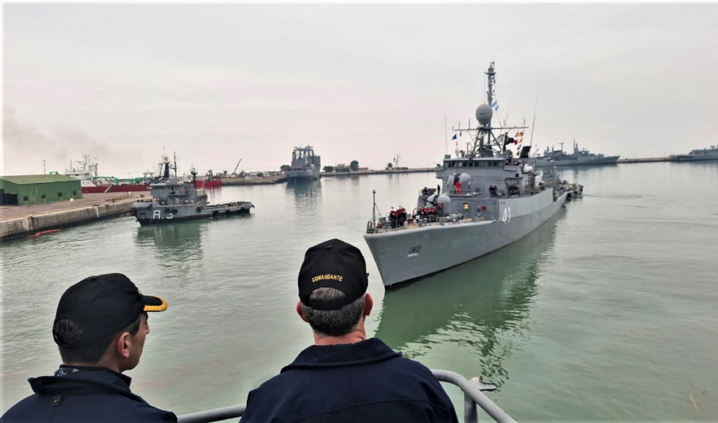 La corbeta ARA “Espora” zarpó para participar del Fraterno XXXVIII 