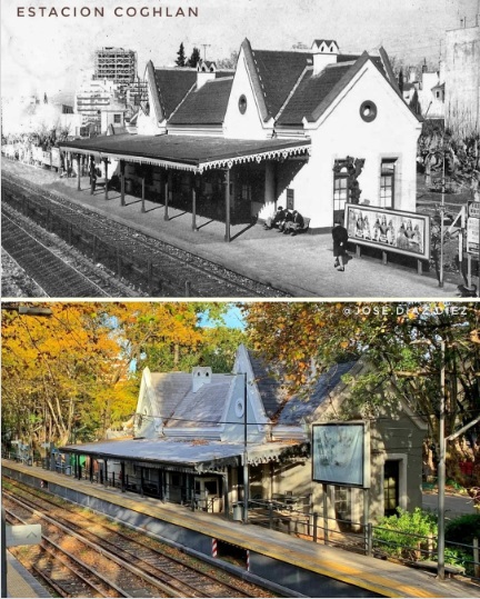 Estación Coghlan de Buenos Aires, ayer y hoy. 