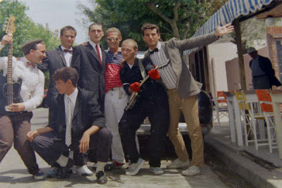 La banda, que está cumpliendo 40 años, durante su debut marplatense en Vía Fellini, donde tocaron el 19 de enero de 1985.