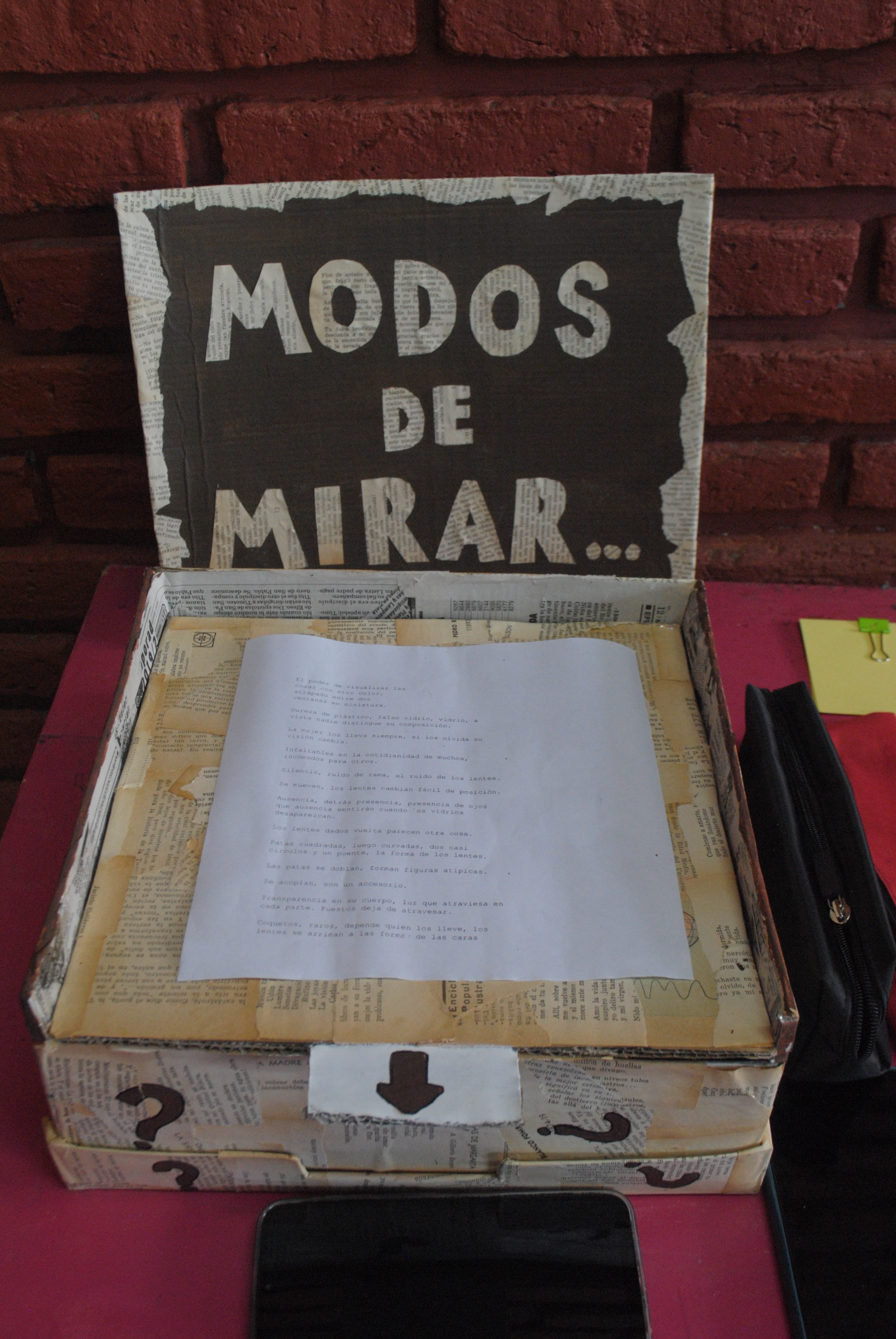 Una de las instalaciones literarias que formaron parte de la muestra abierta. 