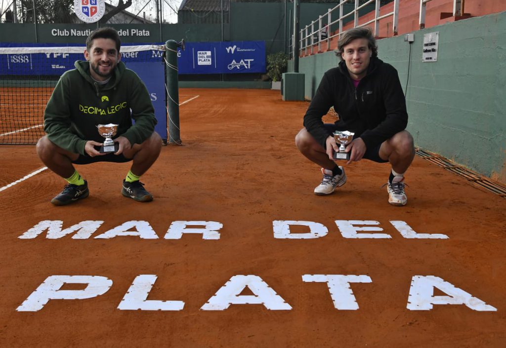 Foto: Marina Devo. Lautaro Falabella y Santiagao De la Fuente, campeones en dobles.