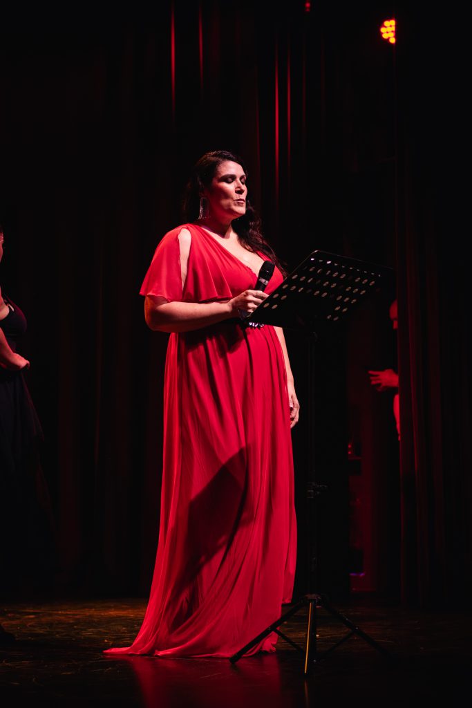 Carina Niglia en escena.