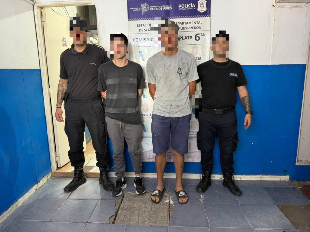 Los aprehendidos fueron trasladados a la Unidad Penal 44 de Batán.