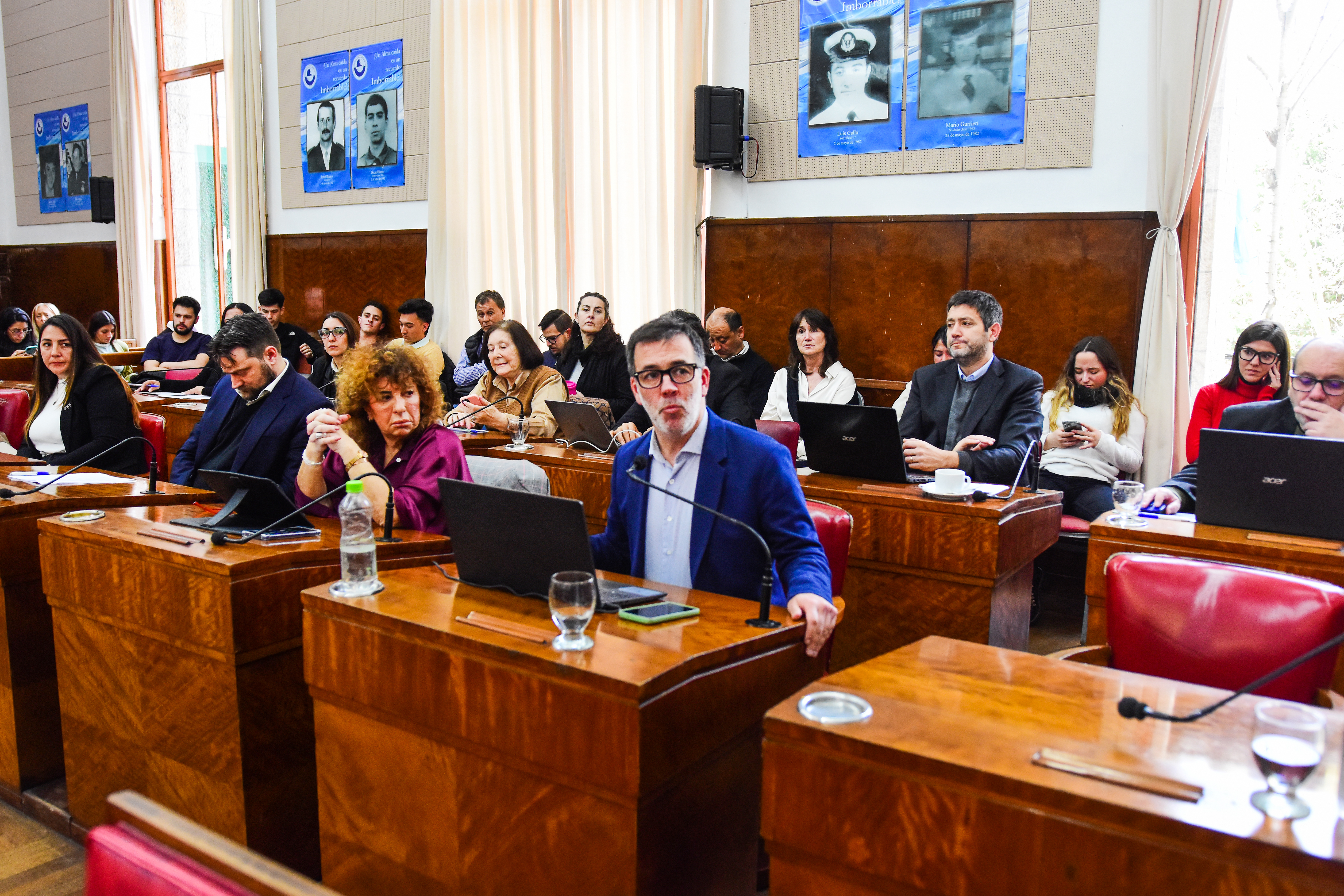 Daniel Núñez, presidente del bloque de la UCR, que sigue aportando votos clave en el Concejo. 