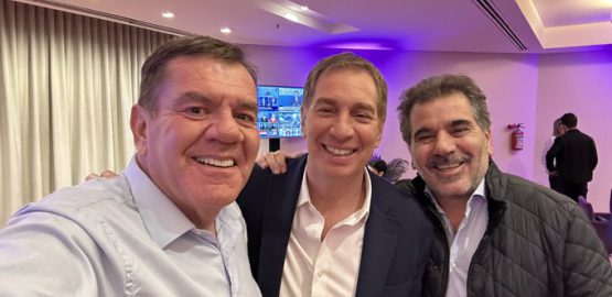 Montenegro, Santilli y Ritondo, en el búnker nacional de La Libertad Avanza.