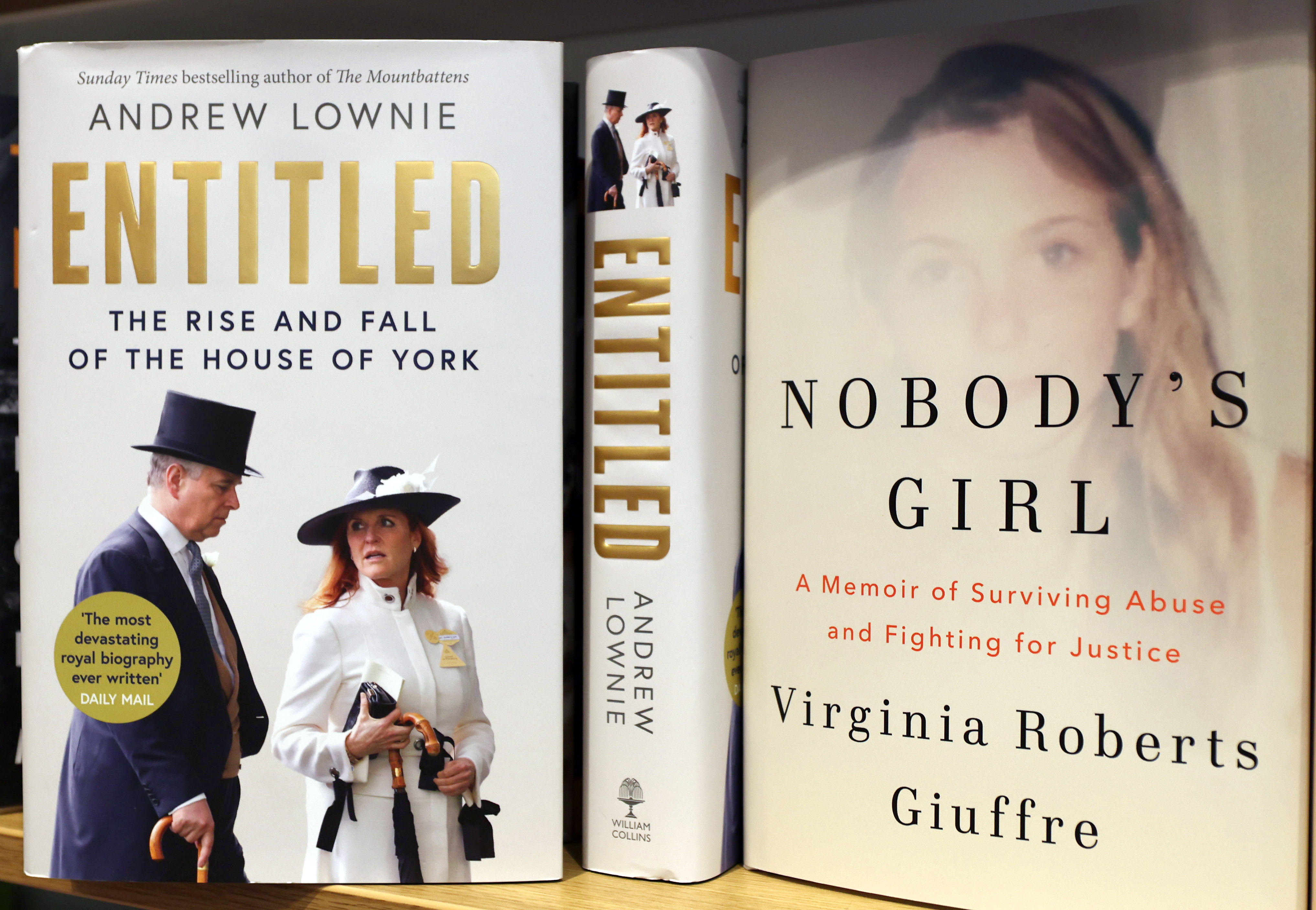 Virginia Giuffre's memoir released in bookshops across the UK