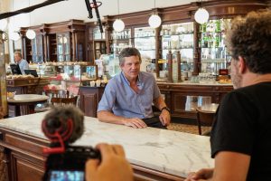 Escena del rodaje del documental..