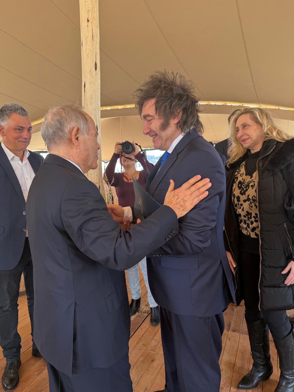 Florencio Aldrey y Javier Milei. 