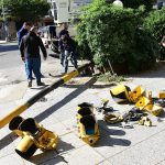 Se cayó un semáforo en Independencia y Libertad: caos de tránsito en pleno centro