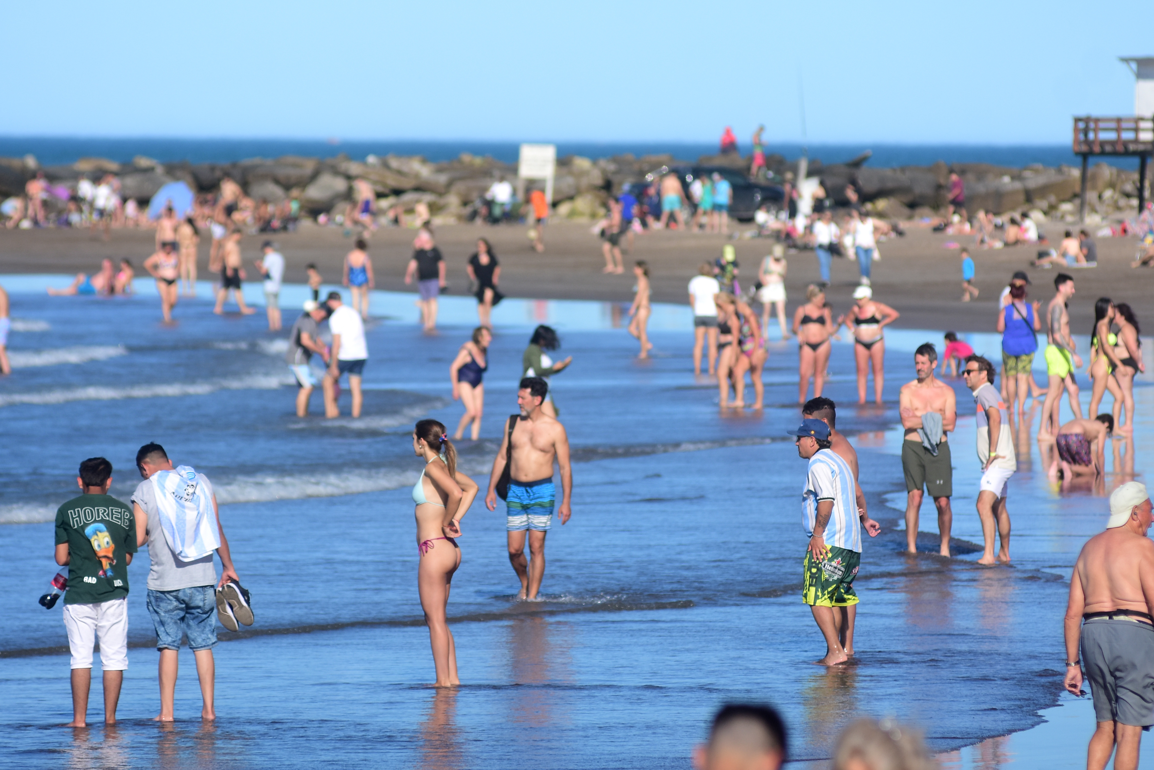 Las playas, como en verano: la máxima llegó a los 27°