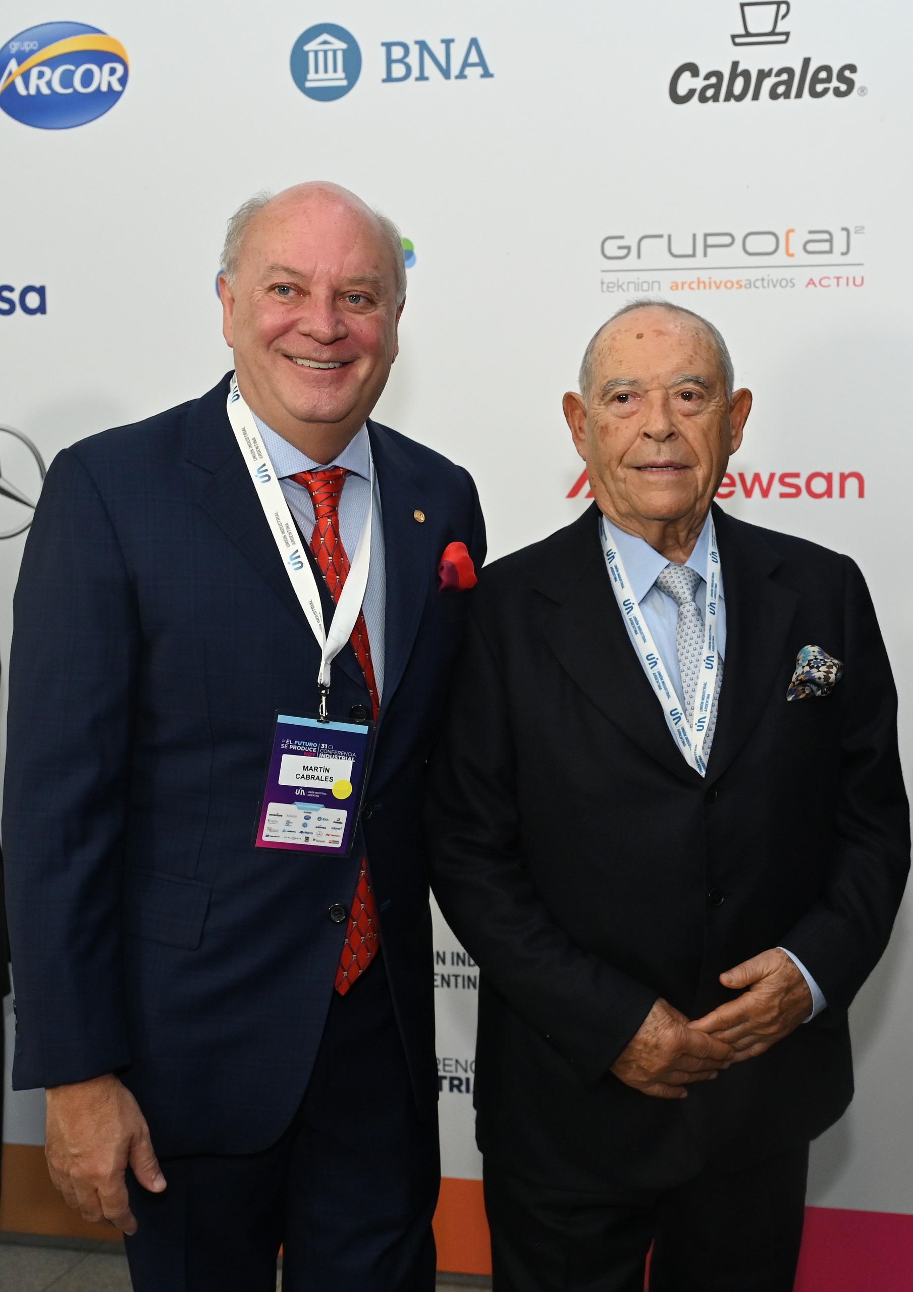 Martín Cabrales junto a Florencio Aldrey.