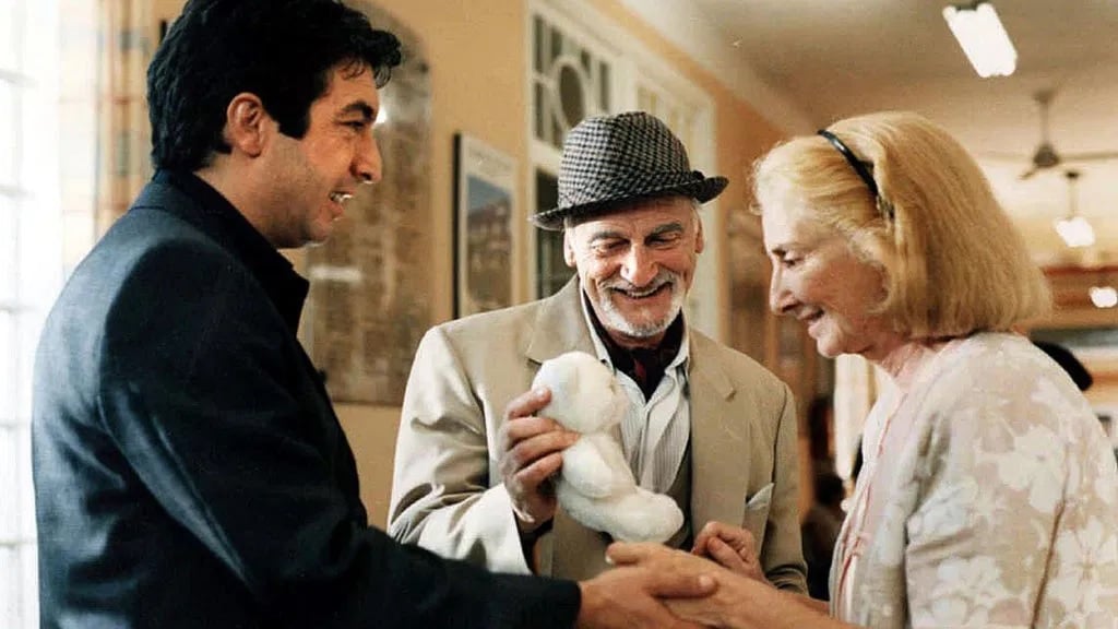 Dirigido por Juan José Campanella, en "El hijo de la novia".