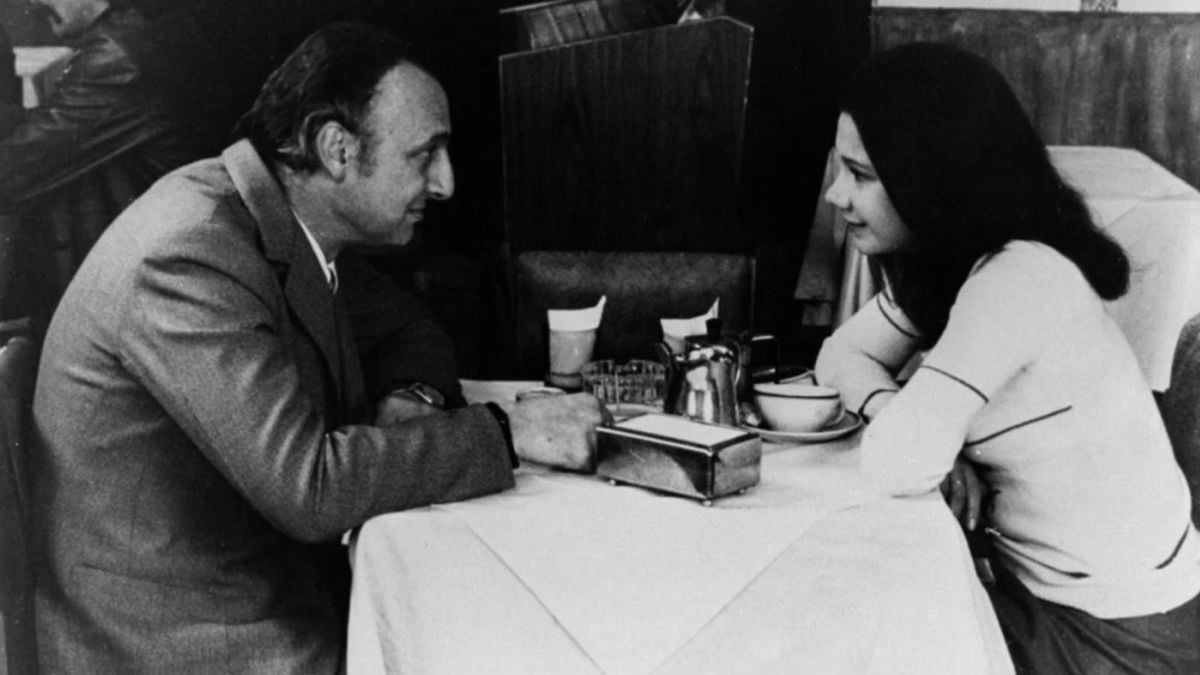 Con Piccio, en una escena de "La tregua", de Renán.