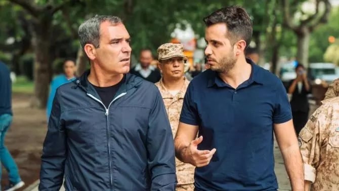 Ferlauto junto al intendente Neme.