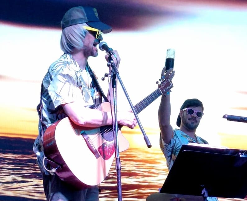 Santomil se lució en el show musical.