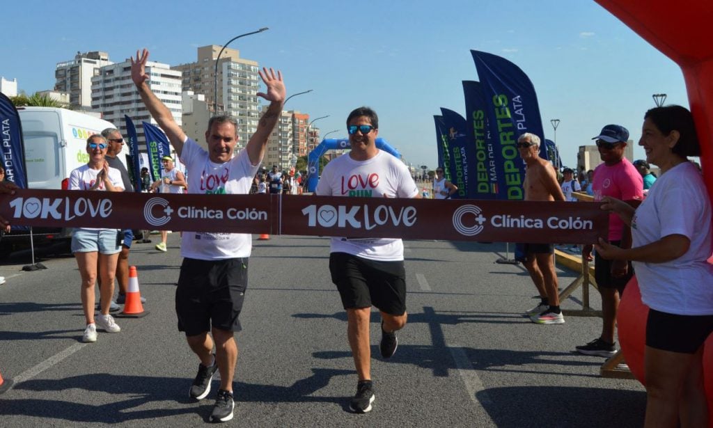 El intendente Agustín Neme y el presidente del Emder, Sebastián D'Andrea.