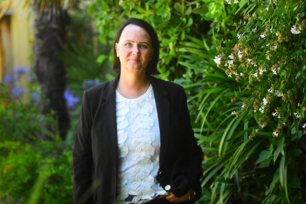 Patricia Jebsen, en Mar del Plata. 
