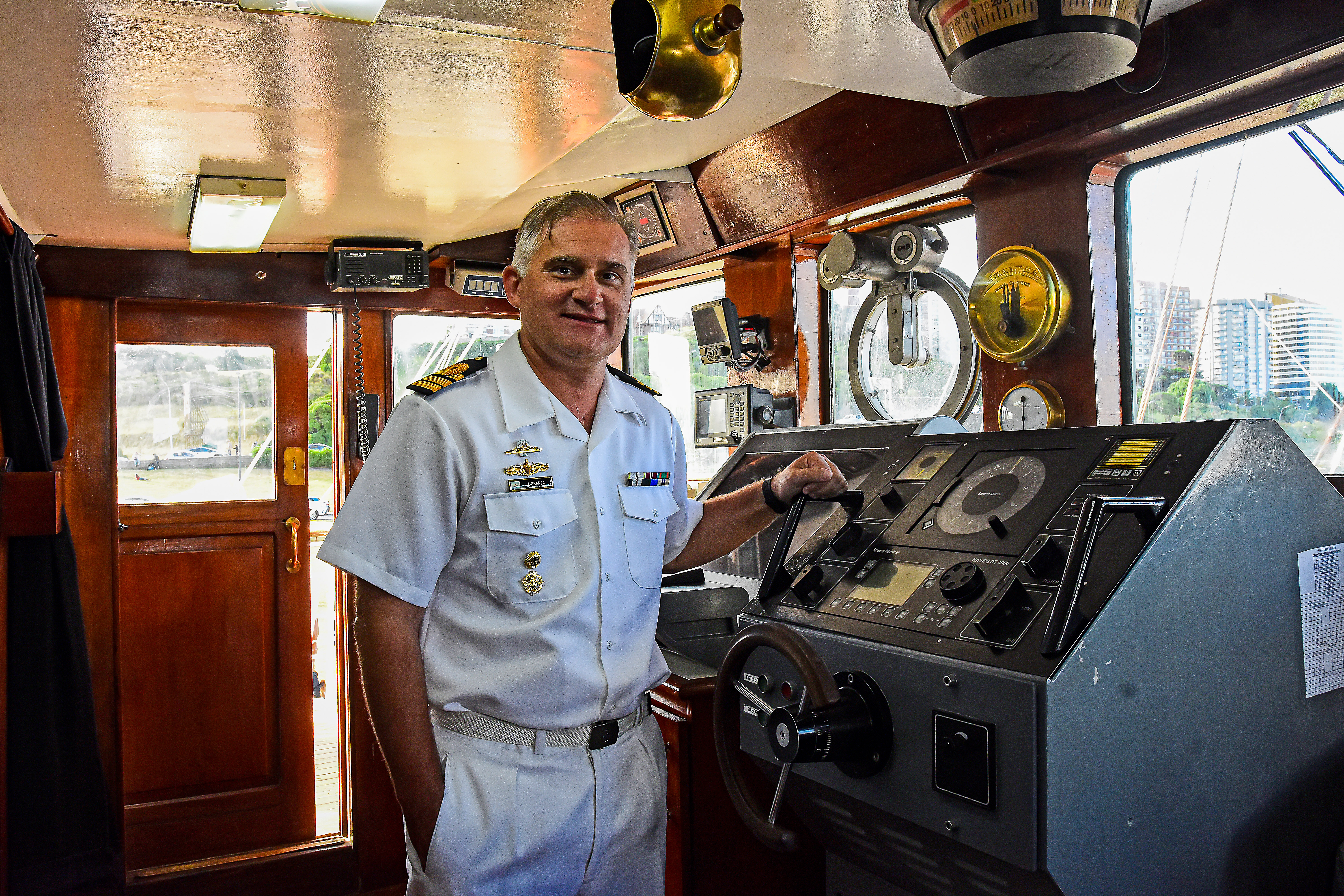 Juan Granja, segundo comandante de la “Embajadora de los Mares”.