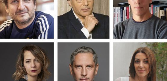 Martín Kohan, Gabriel Rolón, Hugo Alconada Mon, Alexandra Kohan, Guillermo Martínez y Cynthia Wila.