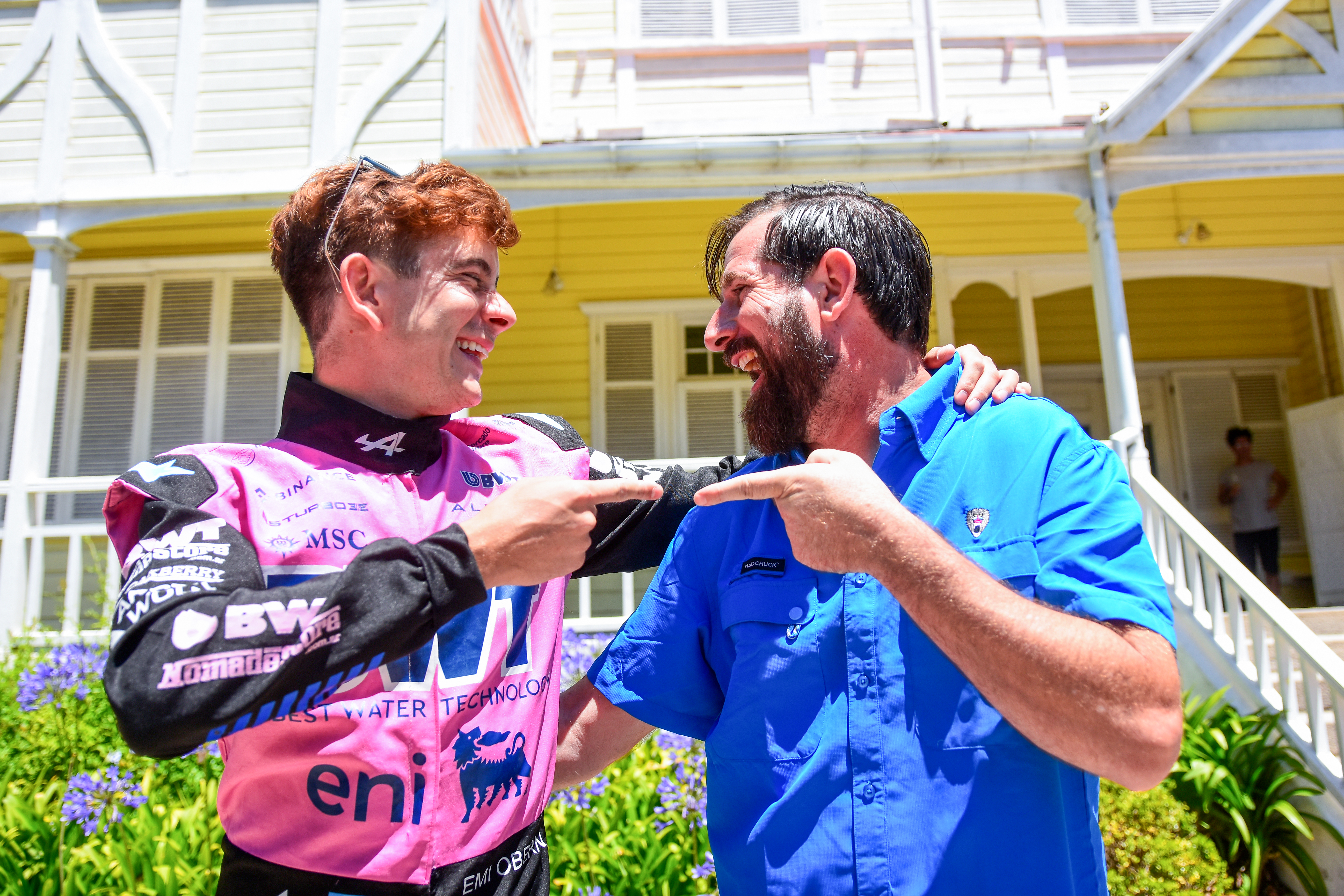 Emiliano Oberndorfe, doble de Franco Colapinto.