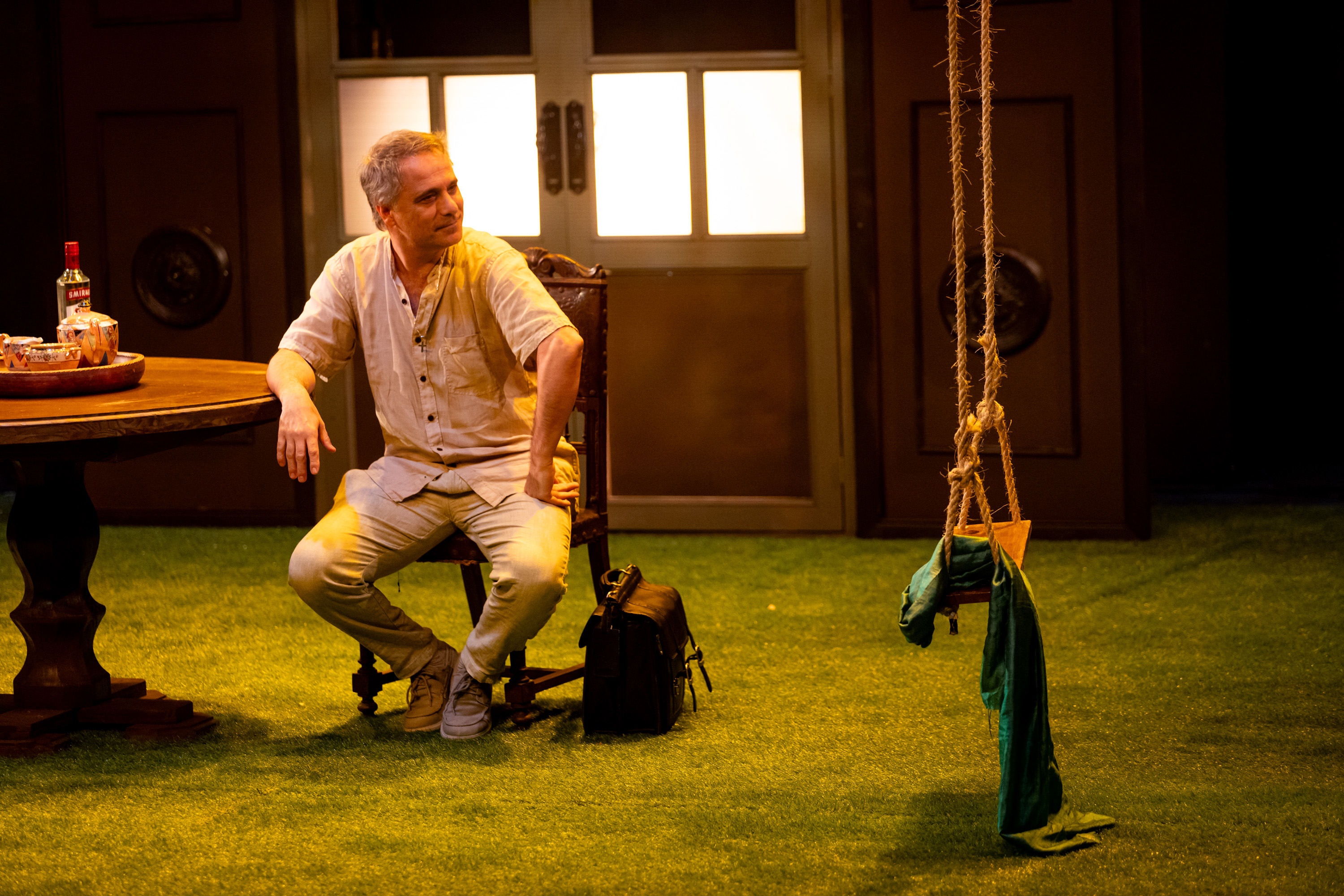 Un momento de la obra en la que actúa Paulo Brunetti.