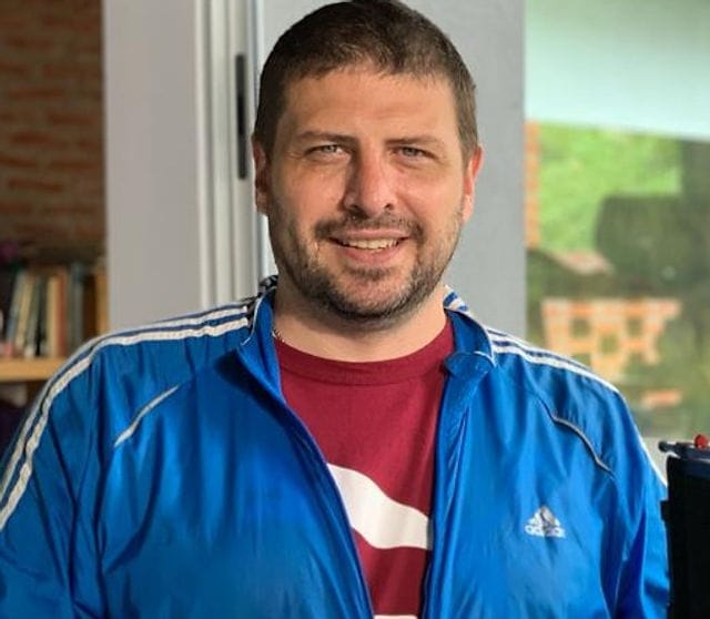 El director de cine Mariano Laguyás.