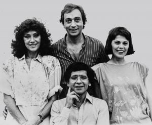 Marta Bianchi, Luis Brandoni, Leonor Manso y Patricio Contreras, en Mar del Plata en 1986.