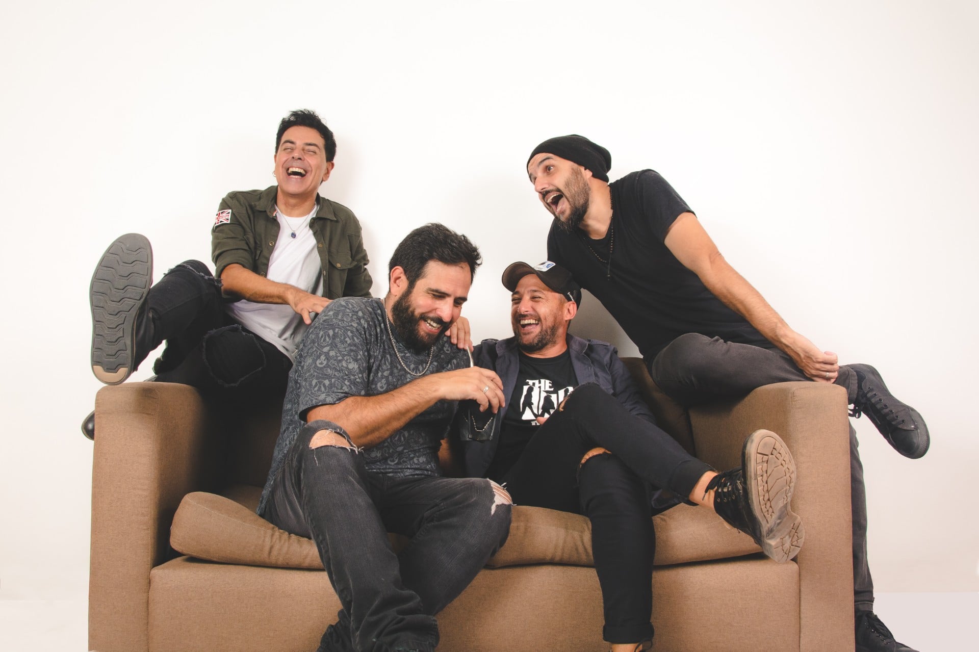 Los músicos de Sauda.