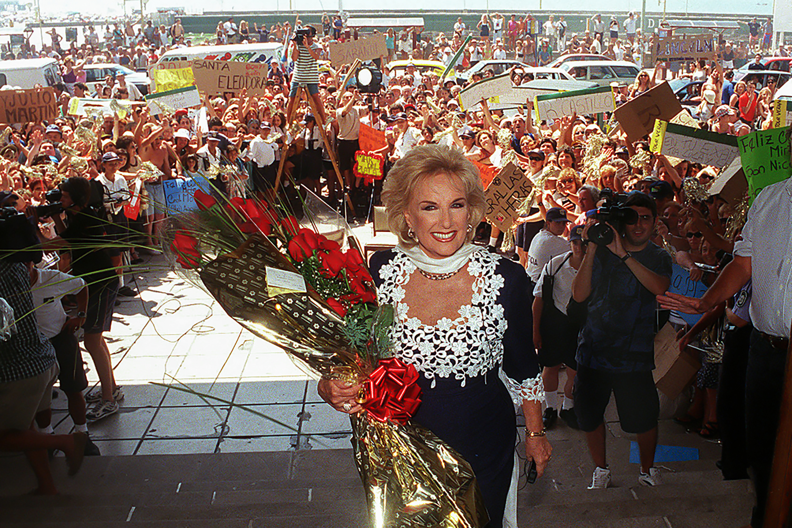 Mirtha Legrand, figura icónica de los veranos marplatenses por su actividad teatral y sus tradicionales almuerzos.