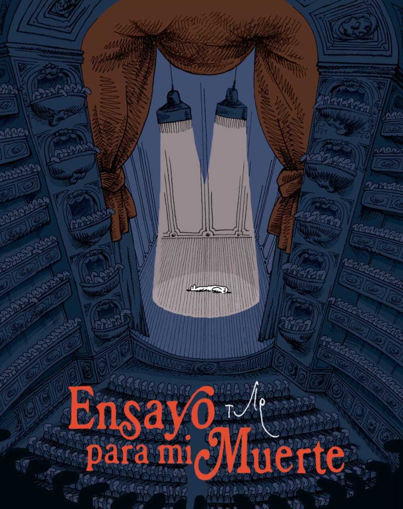 La novela gráfica "Ensayo para mi muerte" fue una autoedición de Tute bajo el sello Pájaro de Vellón.