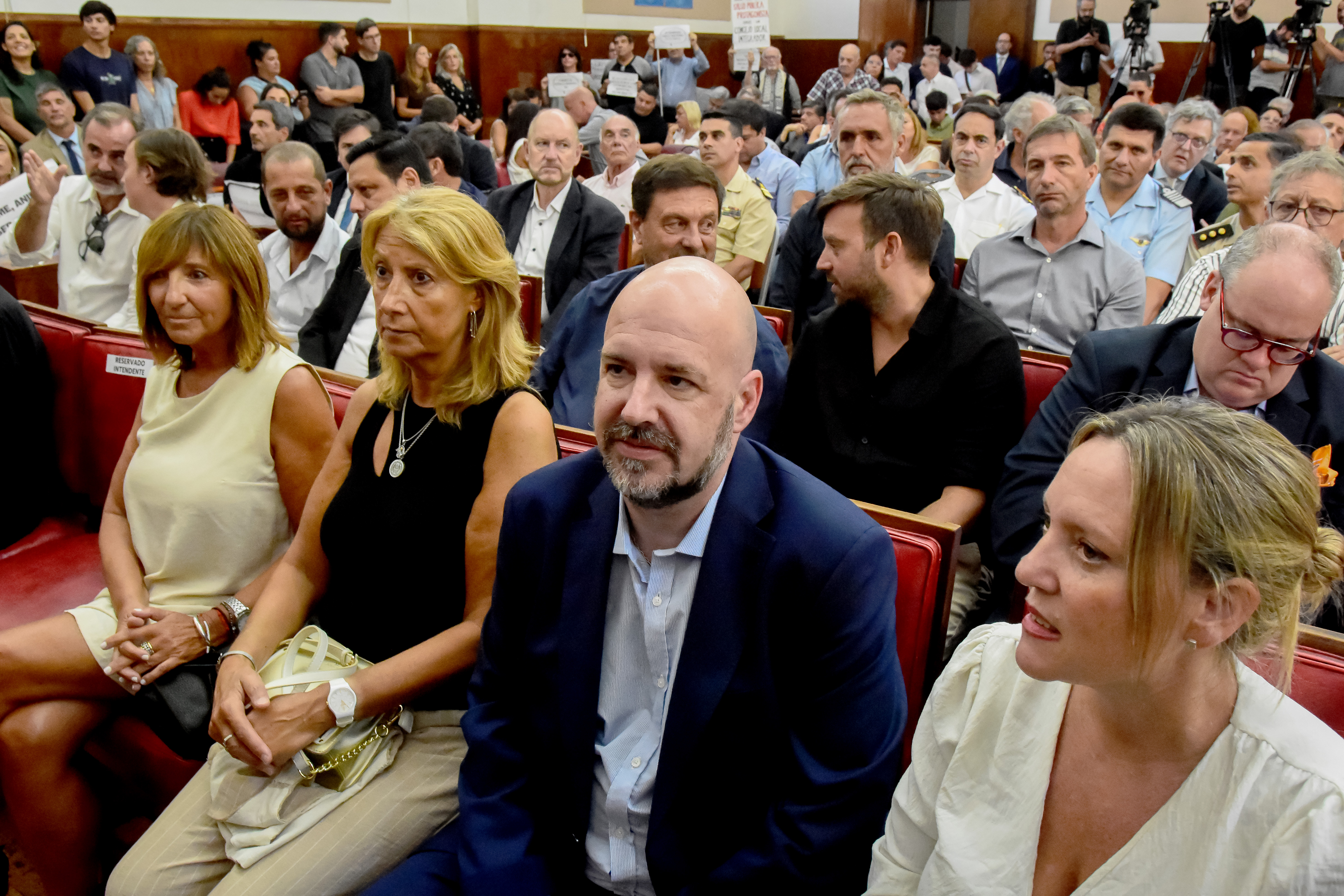 El diputado nacional Alejandro Carrancio, de La Libertad Avanza, escuchó el discurso de Neme desde la primera fila.