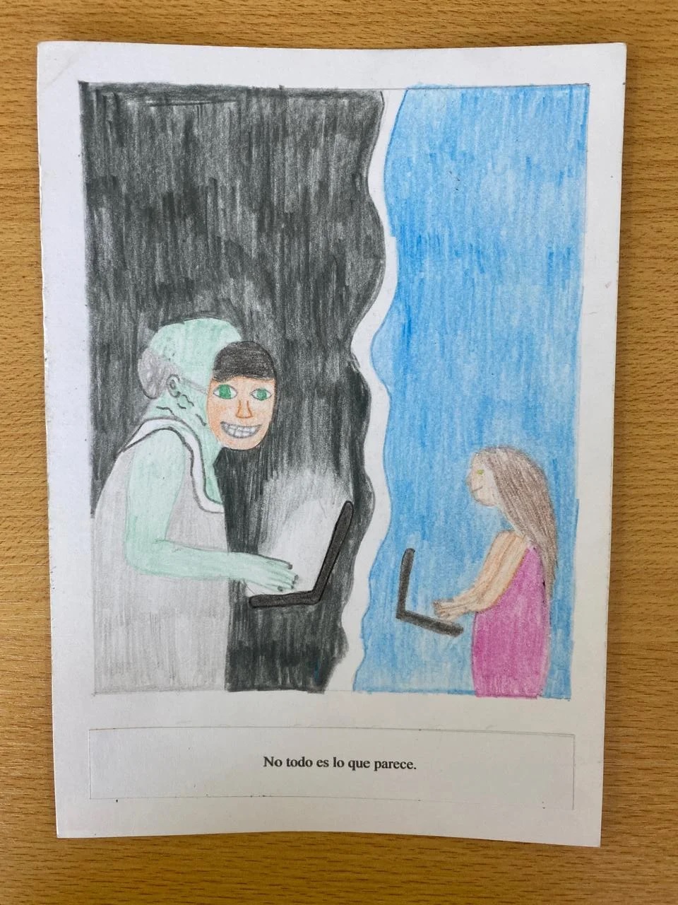 Selección de obras presentadas en el concurso Jóvenes contra la Trata (Fuente: redes sociales).