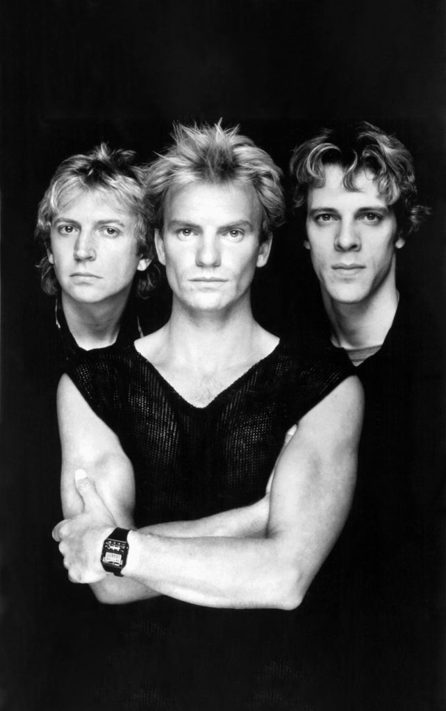 THE POLICE: STEWART COPELAND, STING AND ANDY SUMMERS, CA LATE 1970S